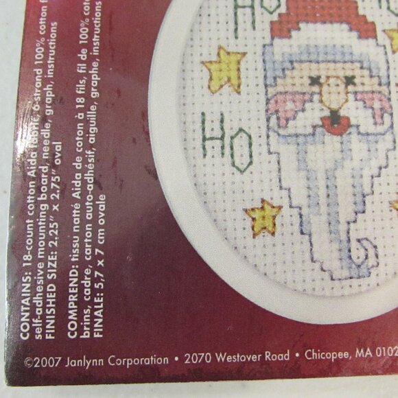 Santa/Mouse/Bear Mini Cross Stitch Kits - Christmas Ornaments - Picture 10 of 12